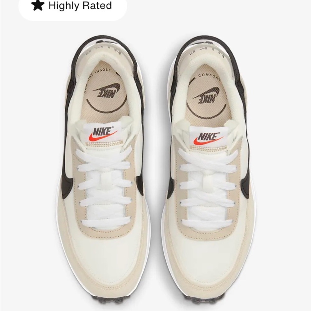Nike Beige and Black Sneakers